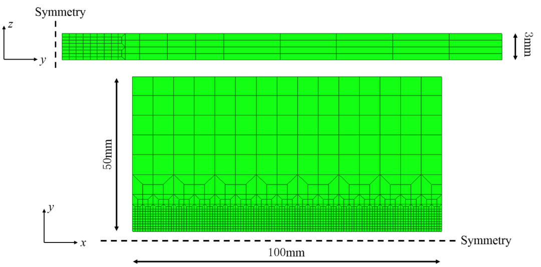 abaqus平板焊接模型及焊接工藝參數 abaqus平板焊接模型及焊接工藝參數